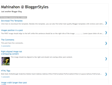 Tablet Screenshot of mahinahon-template.blogspot.com