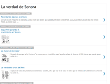 Tablet Screenshot of laverdaddesonora.blogspot.com