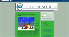 Desktop Screenshot of jornalcorreiodenoticias.blogspot.com