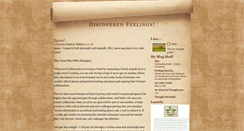 Desktop Screenshot of discoveredfeelings.blogspot.com