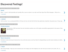 Tablet Screenshot of discoveredfeelings.blogspot.com