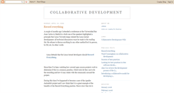Desktop Screenshot of collaborativedevelopment.blogspot.com