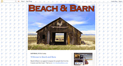 Desktop Screenshot of beachandbarn.blogspot.com