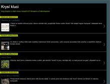 Tablet Screenshot of krysikluci.blogspot.com