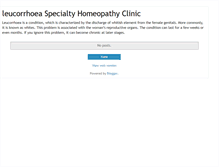 Tablet Screenshot of leucorrhoea.blogspot.com