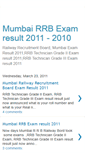 Mobile Screenshot of mumbairrbexamresult2011.blogspot.com