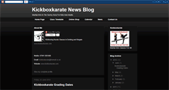 Desktop Screenshot of kickboxkarate.blogspot.com