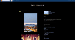 Desktop Screenshot of cavesinging.blogspot.com