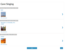 Tablet Screenshot of cavesinging.blogspot.com