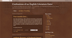 Desktop Screenshot of confessionsofanenglishliteratureeater.blogspot.com