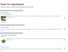 Tablet Screenshot of hastalostequeteques.blogspot.com