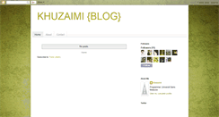 Desktop Screenshot of khuzaimi.blogspot.com