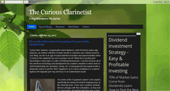 Desktop Screenshot of curiousclarinetist.blogspot.com