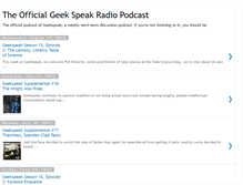 Tablet Screenshot of geekspeakradio915.blogspot.com