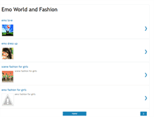 Tablet Screenshot of emoworldandfashion.blogspot.com