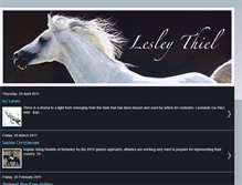 Tablet Screenshot of lesleythiel.blogspot.com