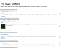 Tablet Screenshot of frugalcrafters.blogspot.com