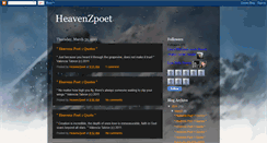 Desktop Screenshot of heavenspoet1.blogspot.com