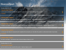 Tablet Screenshot of heavenspoet1.blogspot.com