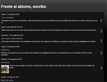 Tablet Screenshot of frentealabismoescribo.blogspot.com
