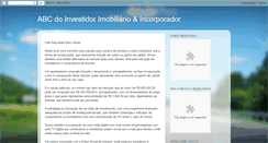 Desktop Screenshot of abc-investidor-imobiliario.blogspot.com