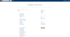 Desktop Screenshot of karma-details.blogspot.com