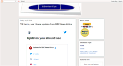 Desktop Screenshot of liberianeye.blogspot.com