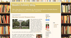 Desktop Screenshot of mairaslibraryblog.blogspot.com