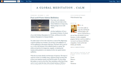 Desktop Screenshot of aglobalmeditation.blogspot.com
