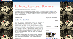 Desktop Screenshot of ladybugrestaurantreviews.blogspot.com