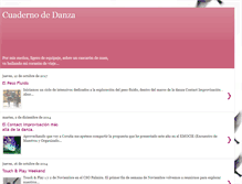 Tablet Screenshot of cuadernodedanza.blogspot.com