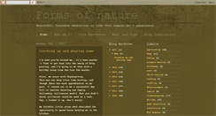 Desktop Screenshot of formsofnature.blogspot.com