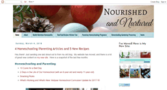 Desktop Screenshot of nourishedandnurtured.blogspot.com