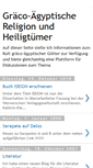 Mobile Screenshot of graeco-aegyptische-religion.blogspot.com