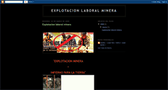 Desktop Screenshot of explotacionlaboralminera.blogspot.com