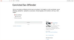 Desktop Screenshot of convictedsexoffender.blogspot.com