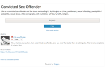 Tablet Screenshot of convictedsexoffender.blogspot.com