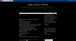 Desktop Screenshot of darkandgothicpoetry.blogspot.com