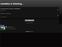 Tablet Screenshot of mumblescares.blogspot.com