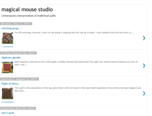 Tablet Screenshot of magicalmousestudio.blogspot.com