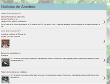 Tablet Screenshot of noticiasacedera.blogspot.com