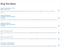 Tablet Screenshot of drug-test-detox.blogspot.com