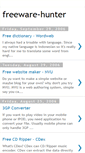 Mobile Screenshot of freeware-hunter.blogspot.com