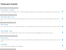 Tablet Screenshot of freeware-hunter.blogspot.com