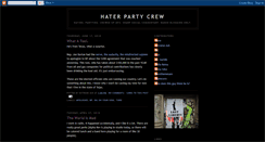 Desktop Screenshot of haterpartycrew.blogspot.com