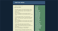 Desktop Screenshot of maoristartattoos.blogspot.com