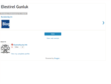 Tablet Screenshot of elestirelgunluk.blogspot.com