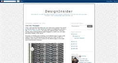 Desktop Screenshot of designinsider.blogspot.com