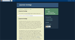 Desktop Screenshot of japanese-bondage.blogspot.com