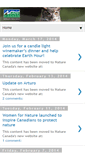 Mobile Screenshot of naturecanadablog.blogspot.com